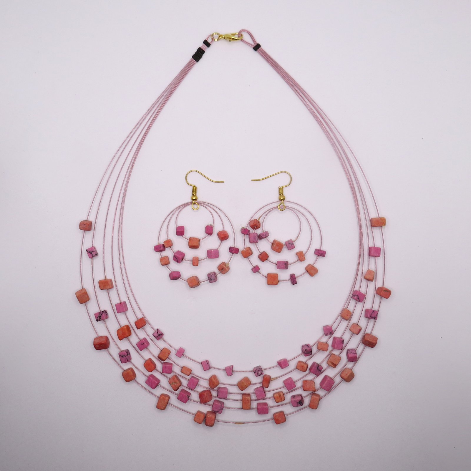 Sunset Blossom Coral Set
